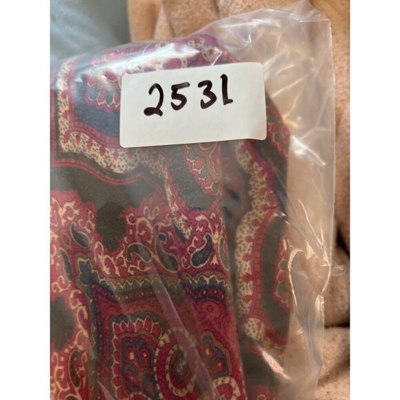 VTG Red & Black Paisley Midi Skirt Sz 16 East 5th Boho - Picture 9 of 9